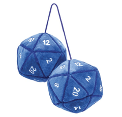 Toy Vault: D20 Fuzzy Dice Danglers Blue TV_06330